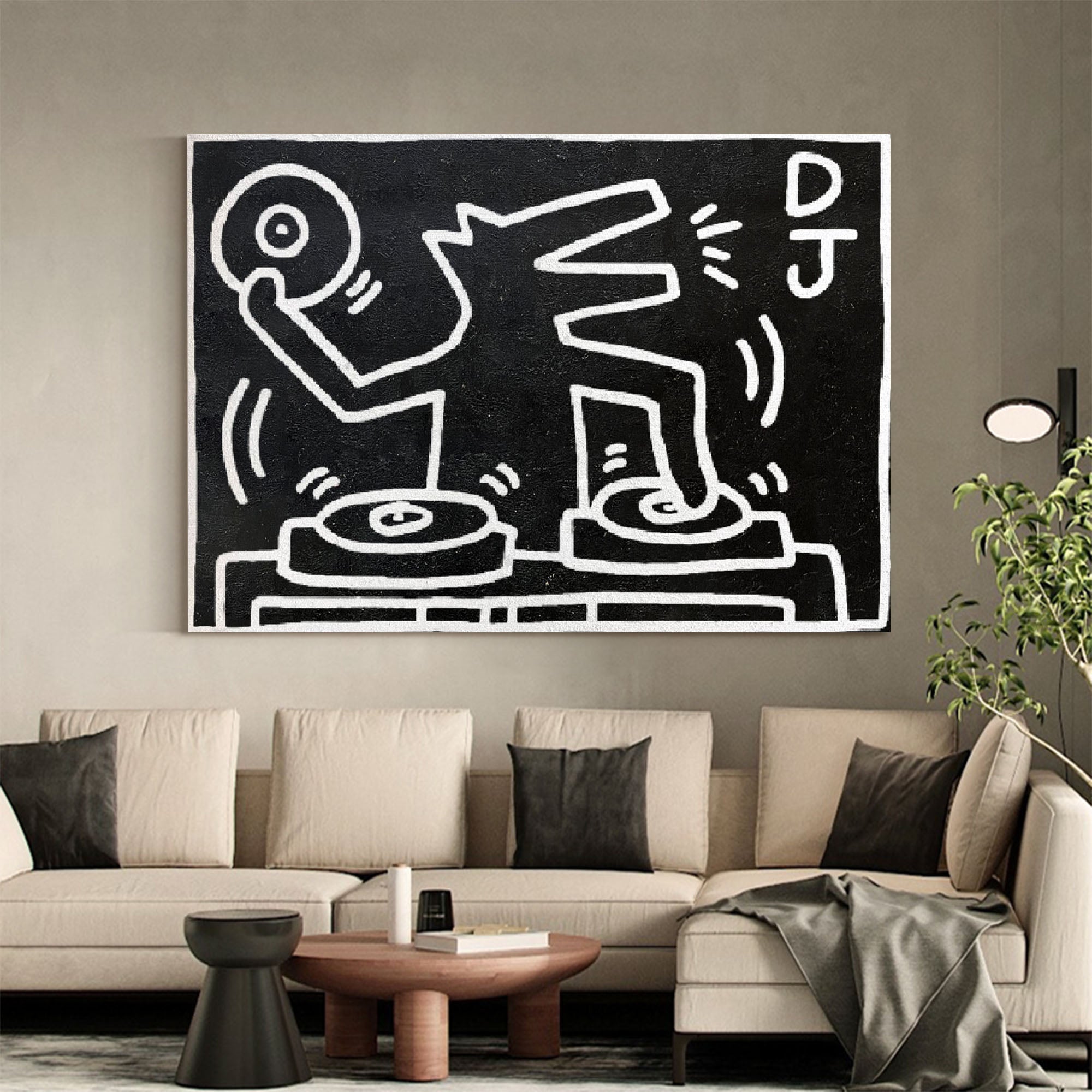 Keith Haring Style Painting #KS018