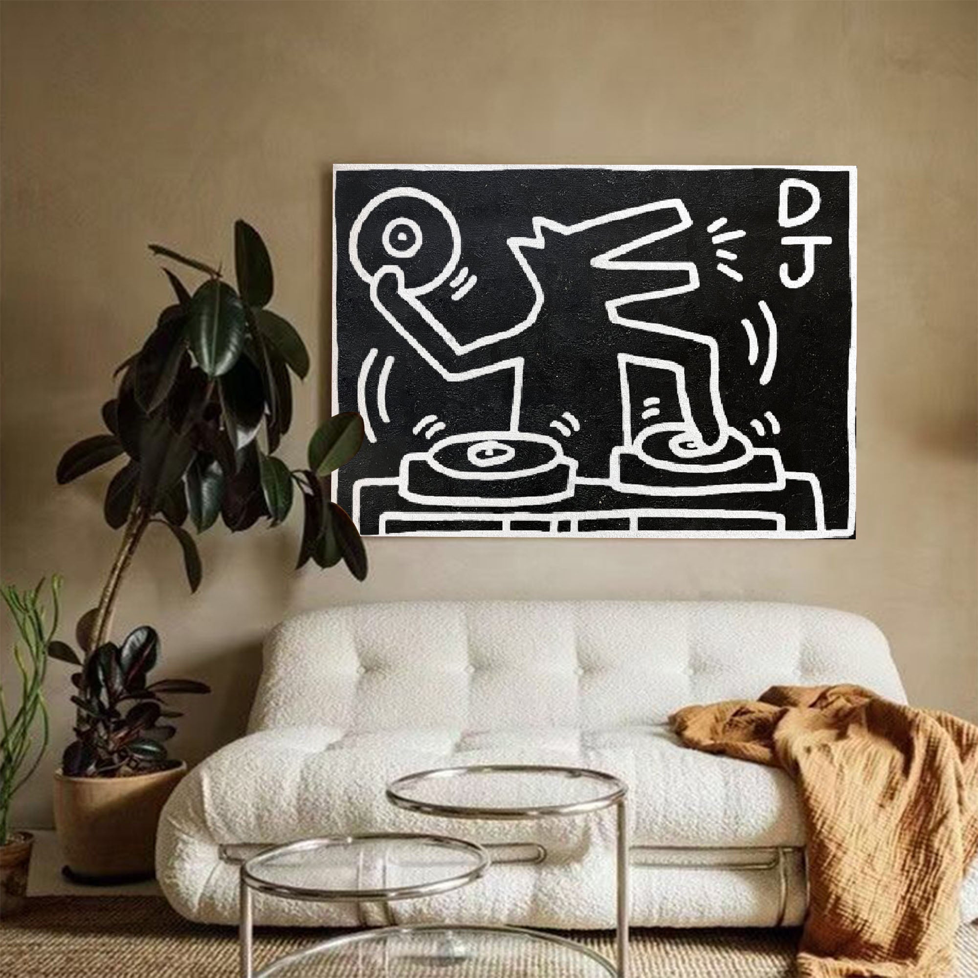 Keith Haring Style Painting #KS018